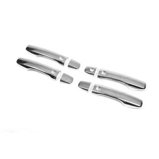 Chrome Door Handle Covers 2008-2015 (4 pcs, Stainless Steel) Toyota Land Cruiser 200 2007-2021 photo 2