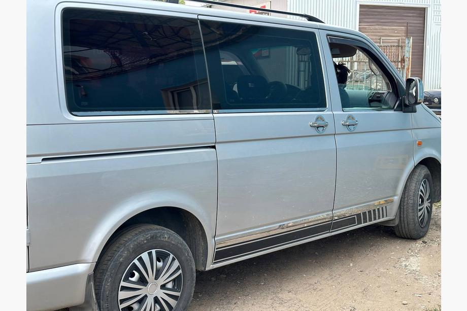 Volkswagen T5 Caravelle 2004-2010 Stainless Steel Door Handle Covers 3 pcs. Omsa - Italian Stainless Steel Photo 14
