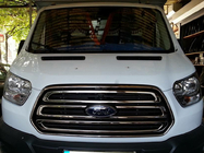 Ford Transit 2014- Chrome Grille Covers (2014-2018, 3 pcs, Stainless Steel) photo 2