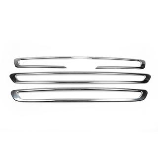 Chrome Grille Covers (2014-2018, 3 pcs, Stainless Steel) photo 3