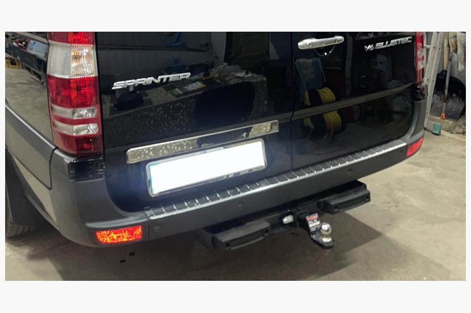 Mercedes Sprinter W906 2006–2018 Stainless steel trim above license plate Photo 5