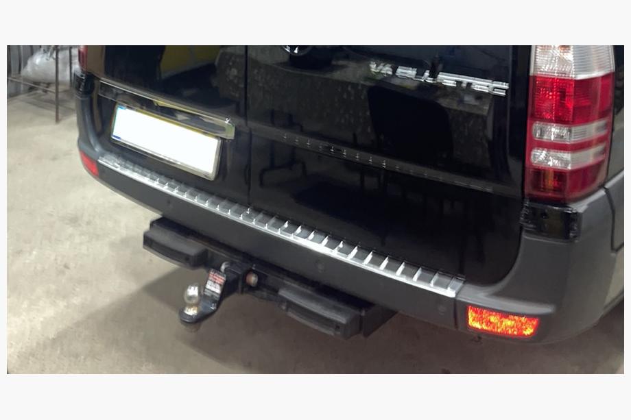 Mercedes Sprinter W906 2006–2018 Stainless steel trim above license plate Photo 7