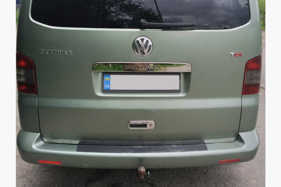 Volkswagen T5 Multivan 2003–2010 Stainless Steel Rear Tailgate Trim Above License Plate Photo 2
