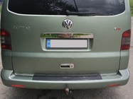 Volkswagen T5 2010-2015 Rear tailgate handle trim above license plate (stainless steel) Transporter, OmsaLine - Italian Stainless Steel photo 3