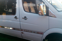 Mercedes Sprinter W906 2006–2018 Chrome Mirror Covers (2 pcs) Carmos, Turkish Steel photo 6