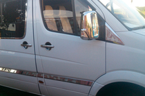 Volkswagen Crafter 2006-2016 Chrome Mirror Covers (2 pcs) Carmos, Turkish Steel photo 7