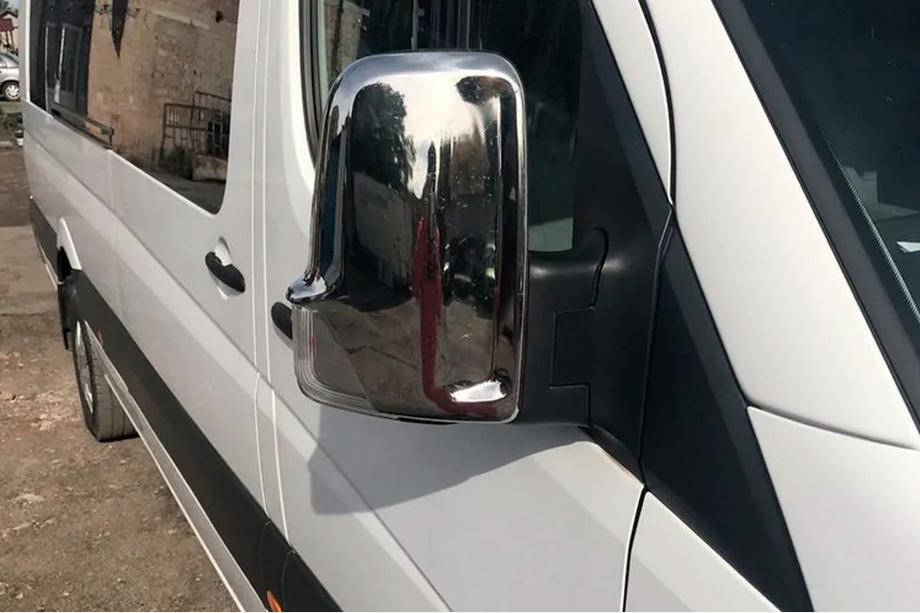 Volkswagen Crafter 2006-2016 Chrome Mirror Covers (2 pcs) Photo 2