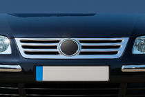 Volkswagen Caddy 2004-2010 Stainless Steel Grille Cover OmsaLine - Italian Stainless Steel photo 1