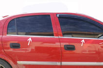 Opel Astra G classic 1998-2012 Chrome Window Trim (4 pcs) photo 2