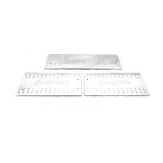 Interior door sill plates OmsaLine (3 pcs, stainless steel) Mercedes Sprinter W901/902/903/904/905 1995–2006 photo 2