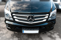 Mercedes Sprinter W906 2006–2018 Chrome Grille Covers (2013↗, Stainless Steel) OmsaLine - Italian Stainless Steel photo 3
