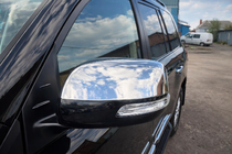 Toyota Land Cruiser Prado 150 2009-2023 Mirror Covers (2 pcs, Stainless Steel) Carmos - Turkish Steel photo 1