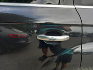 Audi Q7 2005-2015 Chrome Door Handle Covers (4 pcs, Stainless Steel) Carmos, with button photo 2