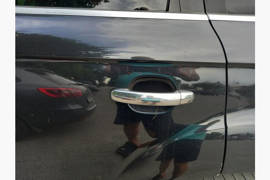 Audi Q7 2005-2015 Chrome Door Handle Covers (4 pcs, Stainless Steel) OmsaLine, without button Photo 2