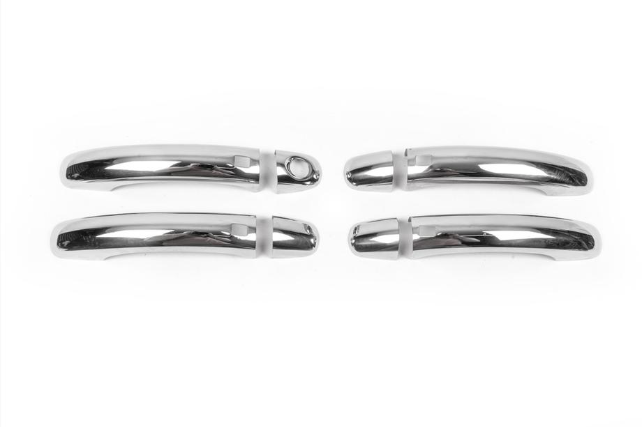 Audi Q7 2005-2015 Chrome Door Handle Covers (4 pcs, Stainless Steel) OmsaLine, without button Photo 6