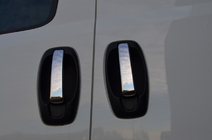 Citroen Nemo 2007-2017 Chrome Door Handle Covers (4 pcs, Stainless Steel) photo 1