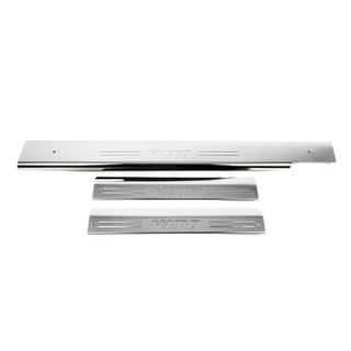 Interior door sill plates OmsaLine (3 pcs, stainless steel) Mercedes Vito W638 1996-2003 photo 2
