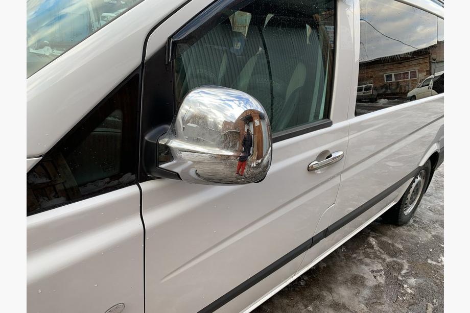 Mercedes Vito W639 2004-2014 Chrome Mirror Covers VITO 2004-2010 (2 pcs) Carmos - Chrome Plastic Photo 2