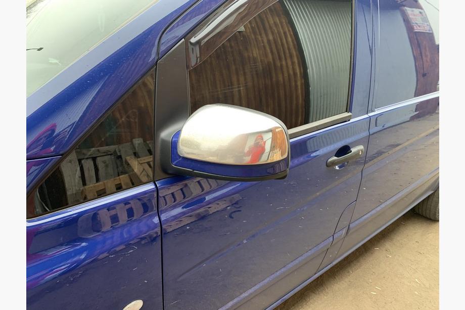 Mercedes Vito W639 2004-2014 Chrome Mirror Covers Vito 2010-2015 (2 pcs) OmsaLine - Italian Stainless Steel Photo 6
