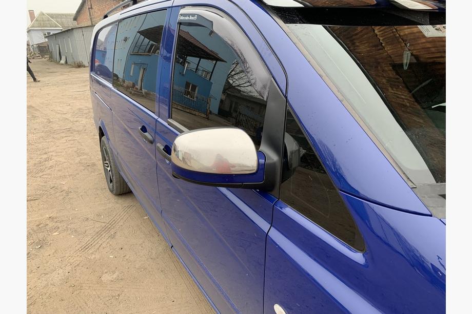 Mercedes Vito W639 2004-2014 Chrome Mirror Covers Vito 2010-2015 (2 pcs) OmsaLine - Italian Stainless Steel Photo 7