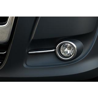 Fog Light Trims with Stripes (2010-2015, 4 pcs, Stainless Steel) photo 1