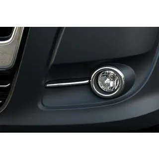 Fog Light Trims with Stripes (2010-2015, 4 pcs, Stainless Steel) photo 1