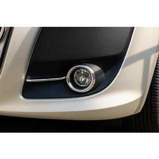 Fog Light Trims with Stripes (2010-2015, 4 pcs, Stainless Steel) photo 3