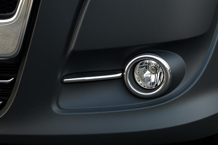 Fiat Doblo II 2010-2022 Fog Light Trims with Stripes (2010-2015, 4 pcs, Stainless Steel) Carmos - Turkish Stainless Steel Image