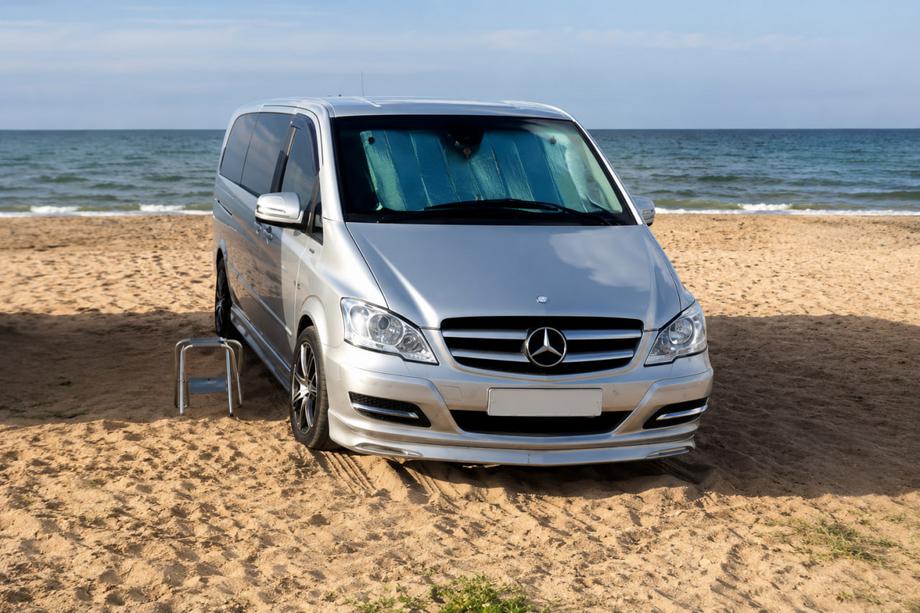 Mercedes Vito W639 2004-2014 BRB V1 Front Bumper Lip (paintable) Year 2004-2010 Image