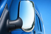 Ford Transit 2000–2014 Chrome Mirror Covers (2 pcs) Carmos - Polished Stainless Steel photo 1