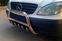 Mercedes Viano 2004-2014 Bull Bar WT003/004 (Stainless Steel) 50mm, without lettering photo 5