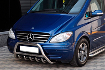 Mercedes Viano 2004-2014 Bull Bar WT003/004 (Stainless Steel) 50mm, without lettering photo 7