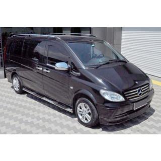 Side Bars BB002 (2 pcs, Stainless Steel) Mercedes Viano 2004-2014 photo 1