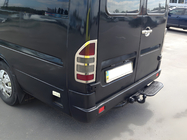 Mercedes Sprinter W901/902/903/904/905 1995–2006 Chrome Tail Light Covers (2 pcs, Stainless Steel) OmsaLine - Italian Stainless Steel photo 1