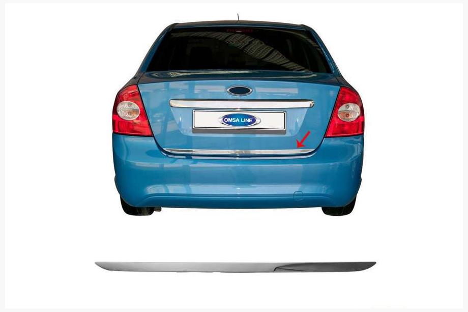 Ford Focus II 2008-2011 Trunk Trim Stainless Steel (Sedan) Image