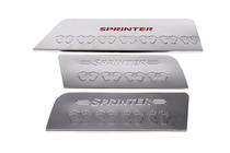 Mercedes Sprinter W906 2006–2018 Interior door sill plates Carmos V4 (3 pcs, stainless steel) photo 2