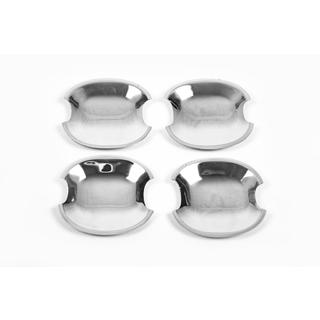 Chrome Handle Inserts (4 pcs, Stainless Steel) Hyundai Accent 2006-2010 photo 3