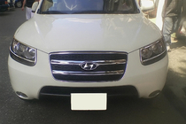 Hyundai Santa Fe 2 2006-2012 Chrome Grille Covers (2006-2010, 2 pcs, stainless steel) photo 3
