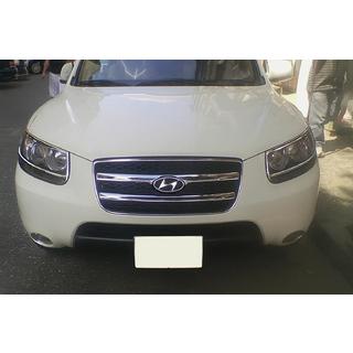 Chrome Grille Covers (2006-2010, 2 pcs, stainless steel) Hyundai Santa Fe 2 2006-2012 photo 3