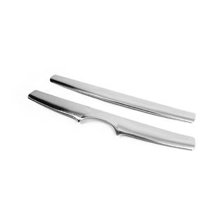 Chrome Grille Covers (2006-2010, 2 pcs, stainless steel) Hyundai Santa Fe 2 2006-2012 photo 4