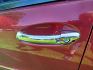 Mercedes E-class W211 2002-2009 Chrome Door Handle Covers (4 pcs, Stainless Steel) Carmos - Turkish Stainless Steel photo 1