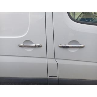 Chrome Door Handle Covers (4 pcs, Stainless Steel) Volkswagen Crafter 2006-2016 photo 4