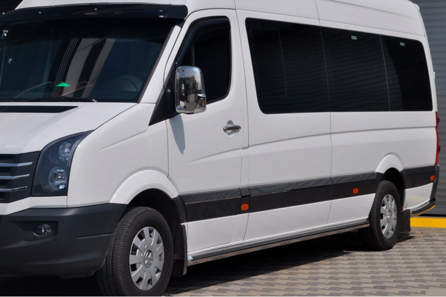Volkswagen Crafter 2006-2016 Side Bars (2 pcs, Stainless Steel) d70, short wheelbase Photo 2