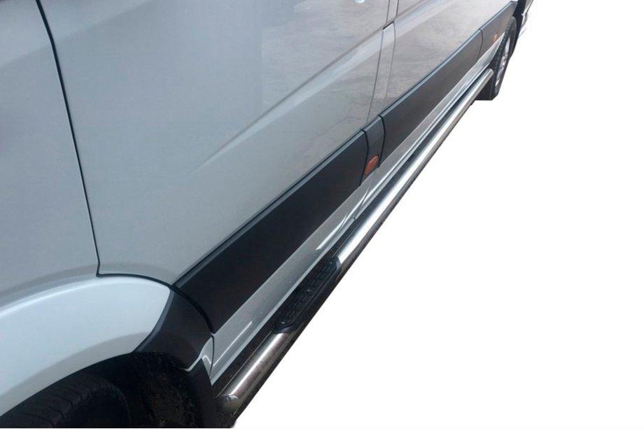 Volkswagen Crafter 2006-2016 Side Bars (2 pcs, Stainless Steel) d70, short wheelbase Photo 5