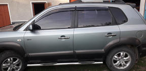 Hyundai Tucson JM 2004- Chrome Door Handle Covers (4 pcs, Stainless Steel) photo 4