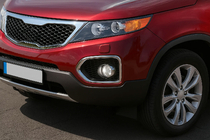 Kia Sorento II XM 2009-2014 Fog Light Trim 2010-2013 (2 pcs, stainless steel) photo 1