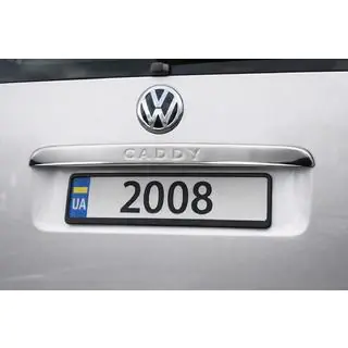 Chrome trim above license plate (1-door, stainless steel) photo 1