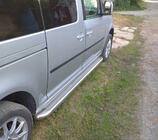 Volkswagen Caddy 2004-2010 Side Steps Premium (2 pcs, Stainless Steel) Standard base, d60 photo 2