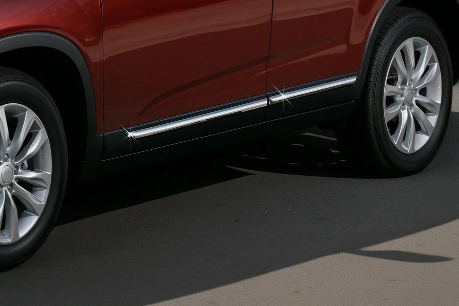 Kia Sorento II XM 2009-2014 Molding Covers (4 pcs, Stainless Steel) Image