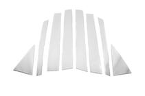 Kia Sorento II XM 2009-2014 Chrome Door Pillar Covers (8 pcs, Stainless Steel) photo 2